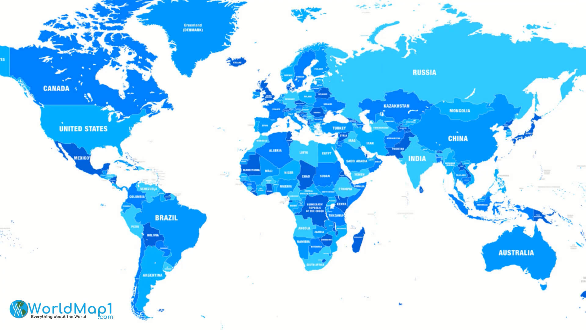 South America and World Map